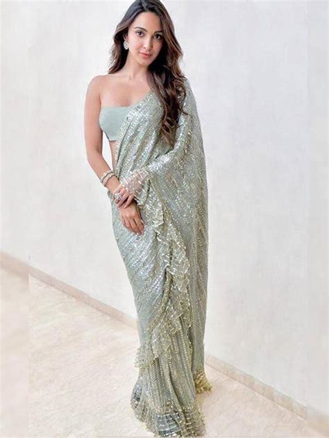 celebrities who rocked the sequin sari fashion the indian express