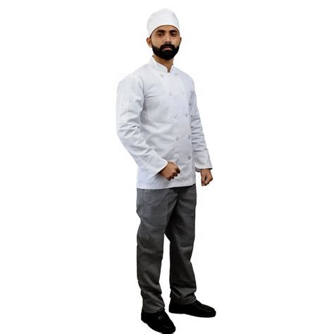 Men White Chef Uniform Combo Set Hand Wash Size Large At Rs 1450 In
