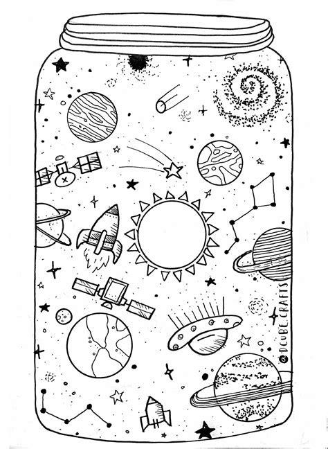 Pin By Dcubecrafts On Doodling And Illustration Space Drawings