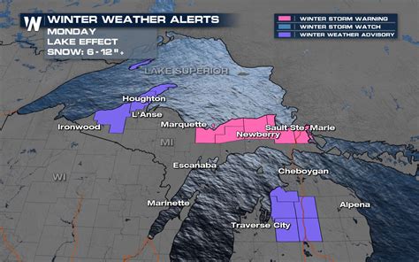 Lake Effect Snow Impacting The Great Lakes Monday Weathernation