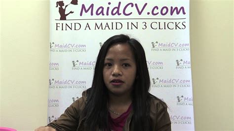 Interview Of Karen Filipino Housemaid Nanny Youtube