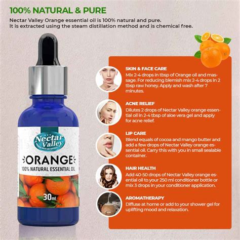 Sweet Orange Essential Oil 100 Pure Natural Aromatherapy Oil For