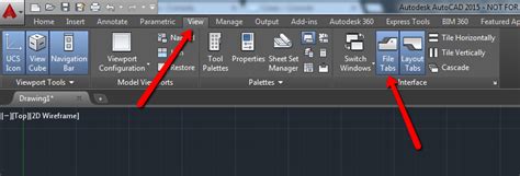 File Tabs Are Missing In Autocad