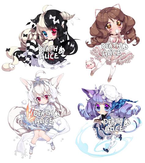 Chibi Commission Batch By Deathalice On Deviantart