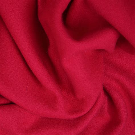 Scarlet Red Wool And Cashmere Bloomsbury Square Dressmaking Fabric