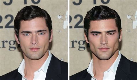 Do You Find This Man More Attractive On The Left Or With Stronger Dimorphic Facial Features On