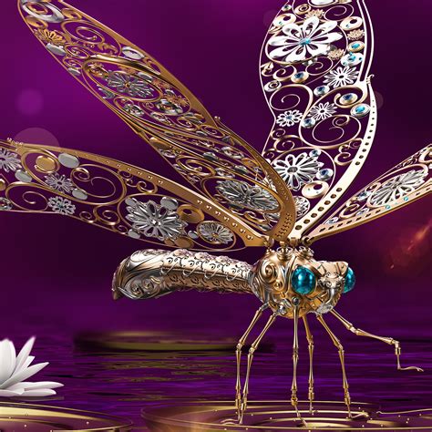 Magical Dragonfly in the magical world on Behance