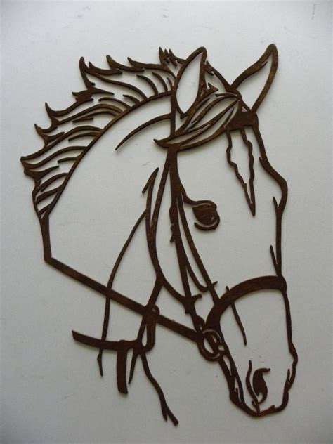 Horse Head Dxf File For Your Cnc Laser Plasma Cutter Or Etsy Rustic