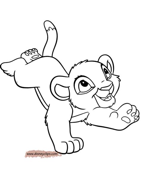 Baby lion coloring pages at getdrawings | free download. The Lion King Coloring Pages | Disneyclips.com