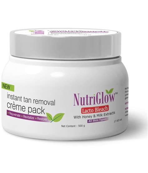 Nutriglow Lacto Bleach Tan Removal Creme Pack With Honey Milk