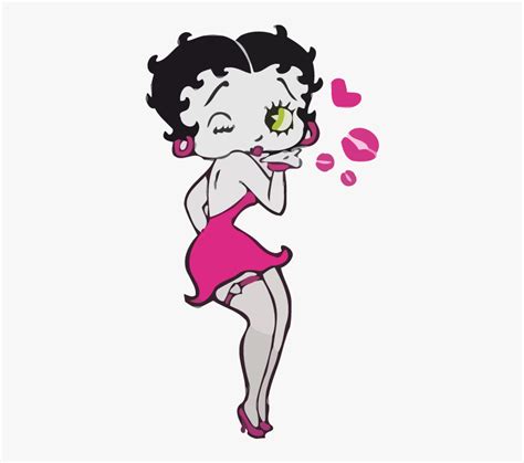 Betty Boop Kisses Clip Art