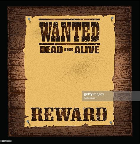 Wanted Poster Background High Res Vector Graphic Getty Images