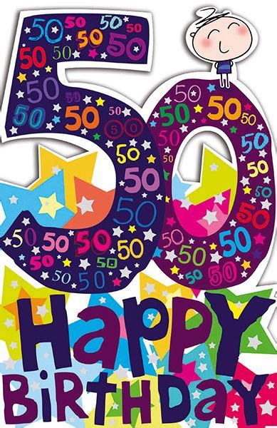 Happy 50th birthday | free birthday cards. Happy 50th Stars Birthday Card