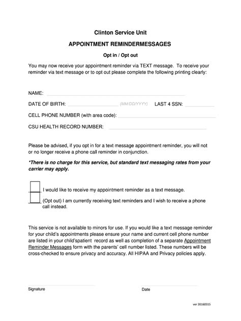 Printable Appointment Reminder Template With These Templates You Can