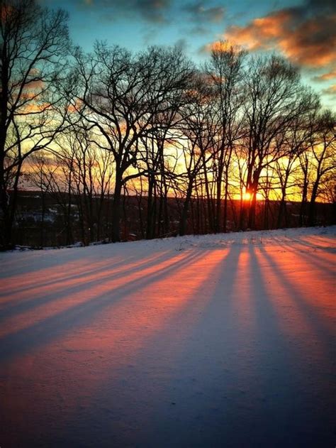 A Breathtaking Snowy Sunrisebeautiful Photo Taken By Vickies