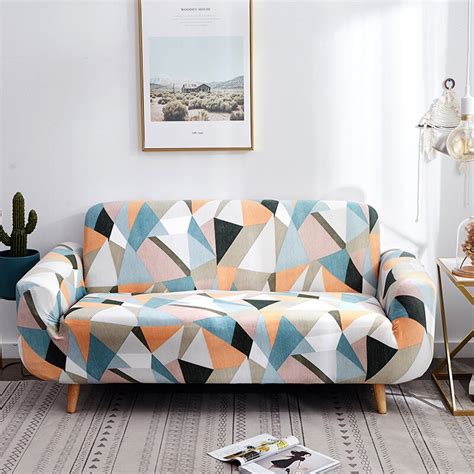 Printed Stretch Sofa Cover Elastic Polyester Spandex Couch Covers Universal Fitted Sofa