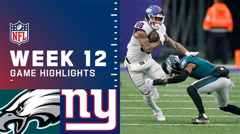 Eagles Vs Giants Week 12 Highlights Nfl 2021 Youtube