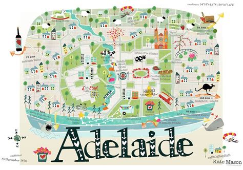 Image Result For Illustrated City Walking Maps Living In Adelaide City