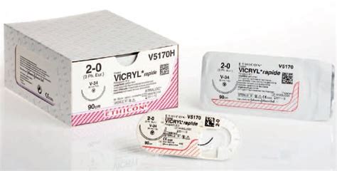 Sutur Ethicon Vicryl Rapide Plus 5 0 Ofärgad Rb 1 36st Dentalringen