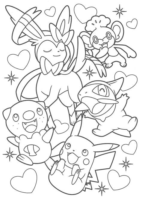 Cute Pokemon Coloring Pages Printable Printable Word Searches