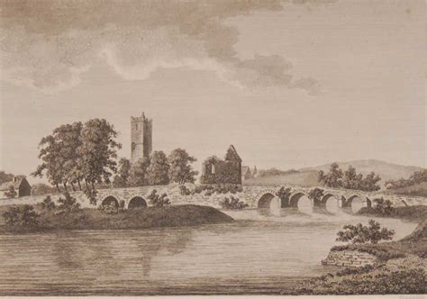 1797 Antique Print A Copper Plate Engraving Of The Abbey At Adare
