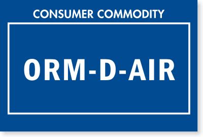 Orm d label printable is a tagging for snail mail or delivery in the united states that identifies different regulated elements for home transport just. ORM-D-Air Consumer Commodity (Blue) - ORMD Label, SKU - D1891