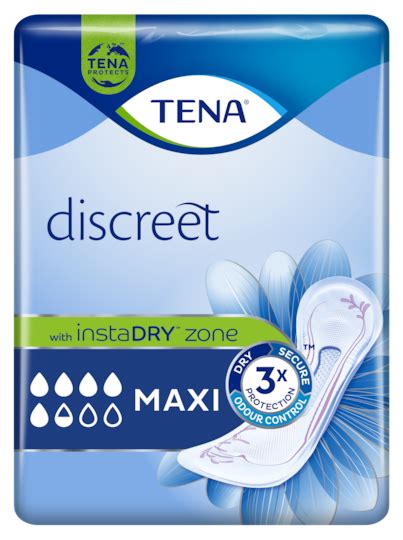 Tena Discreet Maxi Incontinence Pad Women Tena Web Shopwomen