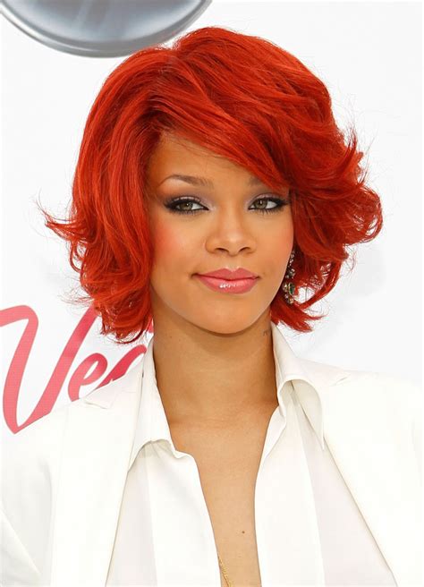 Rihanna Red Hairstyles ~ Review Hairstyles