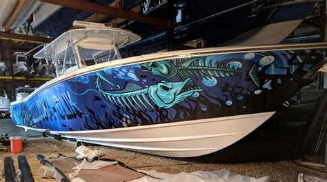 Marine Vinyl Wraps In Miami Fl Fantasea Media