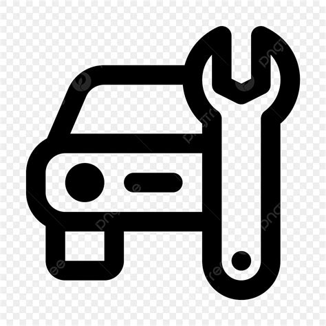 Car Repair Silhouette Vector Png Car Repair Line Icon Vector Car