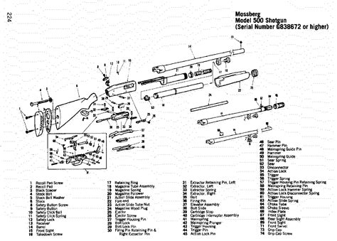 Mossberg Model Gauge Complete Trigger Assembly Shotgun Gun Parts My