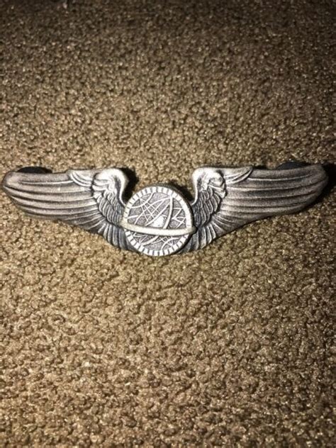 Vintage Replica United States Air Force Wings Wing Pin Military Silver