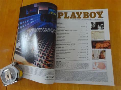 Vintage Playboy Magazine January Stacy Arthur Cover Holiday