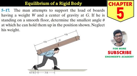 5 17 Equilibrium Of A Rigid Body Chapter 5 Hibbeler Statics 14th