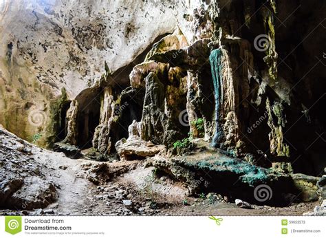 Stalagmites And Stalactites In The Cave Gruta Da Lapa Doce Cave In