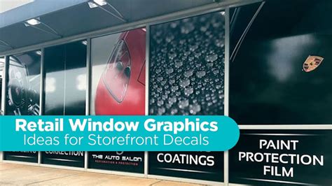 Retail Window Graphics Ideas For Store Window Decals Youtube
