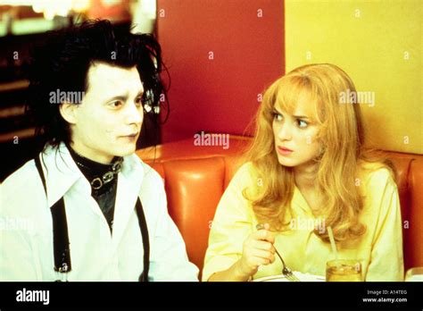 Edward Scissorhands 1990 Tim Burton Johnny Depp Winona Ryder Stock