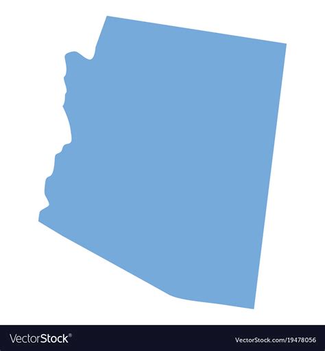 Arizona State Map Royalty Free Vector Image Vectorstock