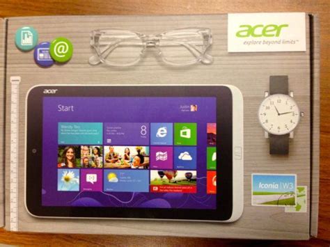 The keyboard is a 40 euro accessory. Acer Iconia W3-810 Windows 8.1 Tablet PC 2GB DDR2 32GB HDD ...
