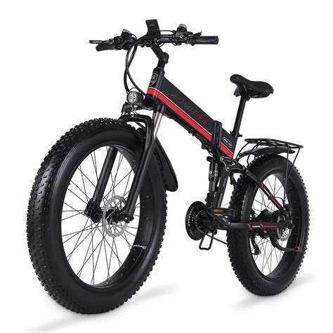 Folding Ebike 48v 1000w Fat Tire Adult Electric Bike Secutronic