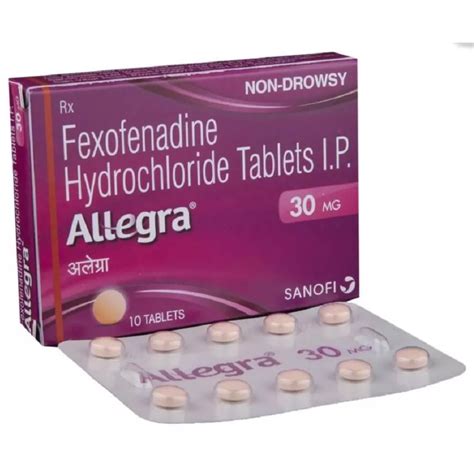 Allegra Tablet 30mg 10tab Buy On Healthmug