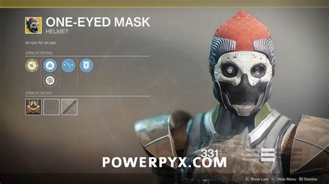 Destiny 2 Forsaken Exotic One Eyed Mask Titan Helmet