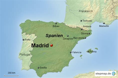 Buchen sie ihren flughafentransfer und erhalten sie so viel mehr. StepMap - Spanien-Madrid_3:2 - Landkarte für Spanien