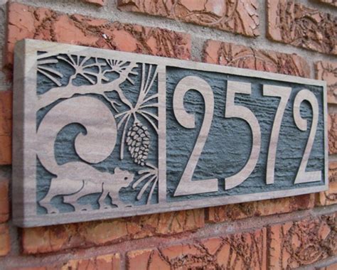 Inspiration Decorative House Numbers Plaques Modern House