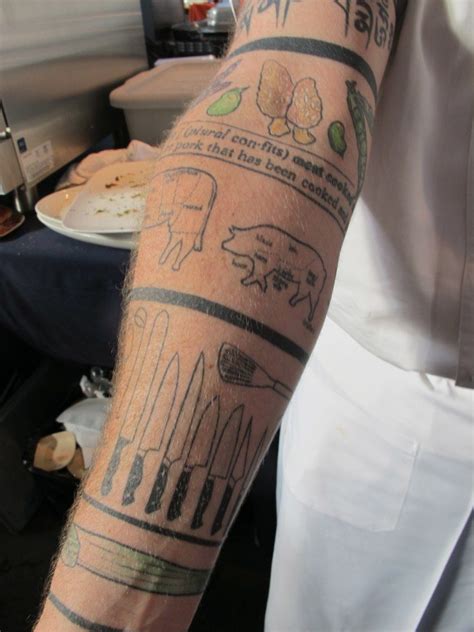 The Awesome Culinary Tattoos Of Ben De Vriesluella Culinary Tattoos