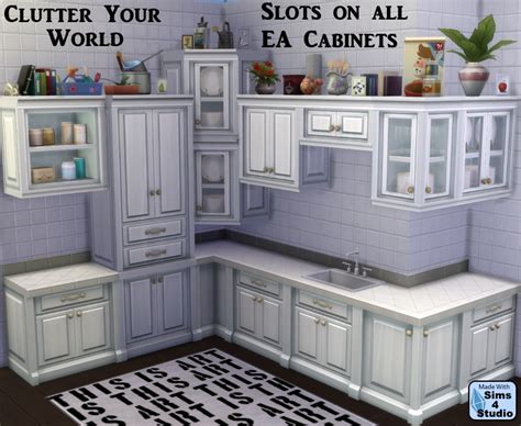 Basically these cabinets are categorized into three parts i.e. Cabinet Slot Mod for All EA Cabinets by OM & Andrew | Sims 4 Studio