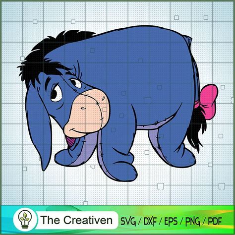 Cute Eeyore Svg Winnie The Pooh Svg Disney Cartoon Svg Premium