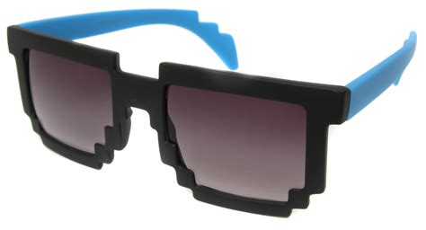 Retro 8 Bit Pixel Sunglasses Pixelated Video Game Geek Party Glasses Ebay