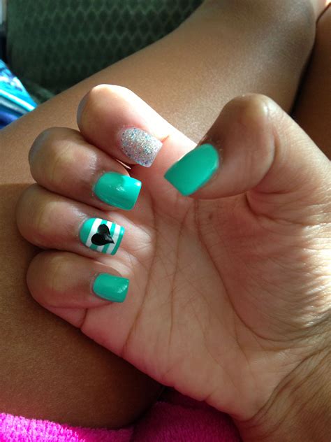 The Best Turquoise Acrylic Nails References Pippa Nails