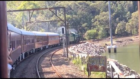 Australian Trains Steam Loco 3642 Between Hawkesbury River And Gosford
